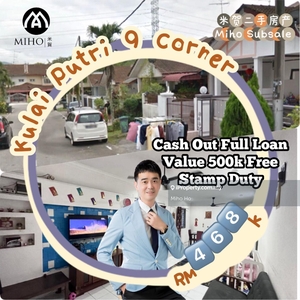 Taman Putri Kulai 9 Corner Single Sty Renovate Full Loan No Stamp Duty
