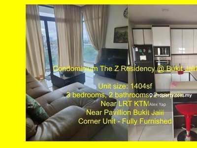 2 carpark/ Corner Unit/ Middle Floor/ Fully Furnished/ Bukit Jalil