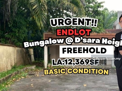 2 sty E N D L O T Bungalow @ Damansara Heights with large land area