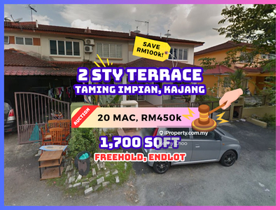 Bank Auction Save Rm100k Endlot 2 Sty Terrace @ Taming Impian Kajang