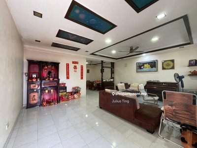 Double storey terrace house under bank value good condition