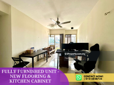 Fully Furnished Unit For Sale - New Flooring & Kitchen Cabinet