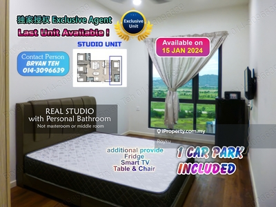 Last Unit! Affordable Studio. Available on 15 Jan 2024. Ready Move In