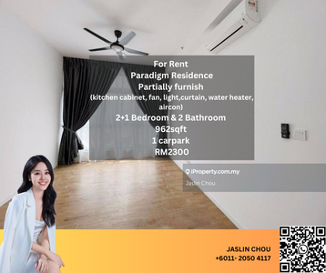 Paradigm Residence 3bed2bath Rm 2300 only Partial Furnished
