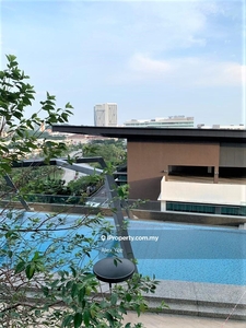 Pool View, limited studio unit with balcony, full furnish, 1 carpark