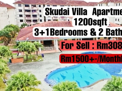 Skudai Villa ️ ️ ️ Unit For Sale, Full Loan