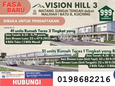 Vision Hill 3 Matang Open For Booking