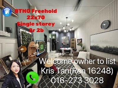 Bandar Tun Hussien Onn, 1Sty,22x70, Freehold, 2r 2b, Kitchen extended