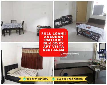 Full Loan Lppsa & Bank Apartment Vista Seri Alam(Hot Unit)
