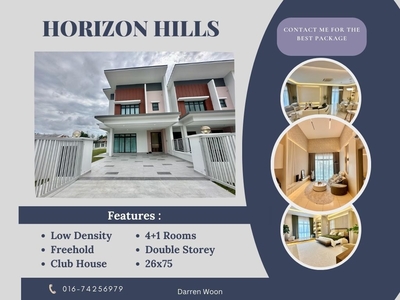 Horizon Hills 26x75 Double Storey Link House For Sales , Eco Botanic