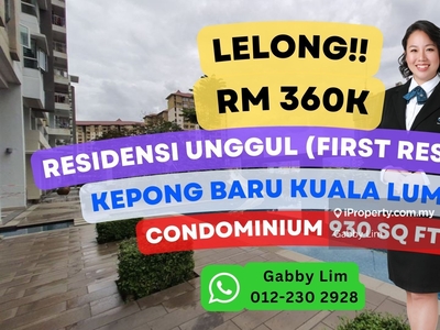 Lelong Super Cheap Condominium @ First Residence Kepong Baru KL
