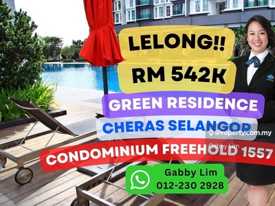 Lelong Super Cheap Condominium @ Green Residence Cheras Selangor