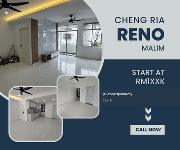 New Fully Renovated Full 100% Loan Cheng Ria Apartment Batu Berendam