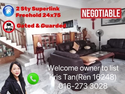 SL 4, 2 Sty Superlink house[24x75] Freehold, Near by Utar, Partly Reno