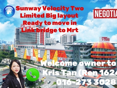Sunway Velocity Two, Bigger layout,Corner unit,Ready to move in