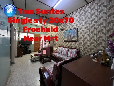 Taman Suntex [20X70] Freehold, Single Sty,near shop lot and Mrt