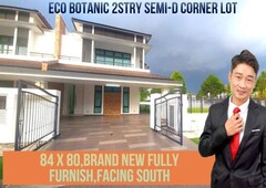Eco Botanic 2stry Semi-D Corner Full Furnish For Sale(84x80)