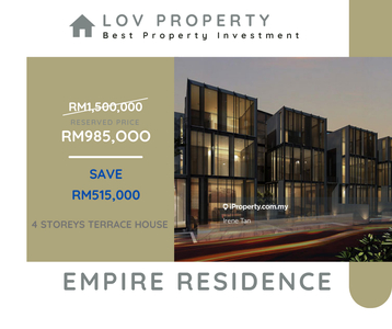 Save ringgit 515k, auction unit. Modern gated and guarded community.