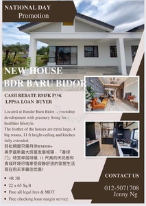 Brand New 1 Sty House at Bdr Baru Bidor