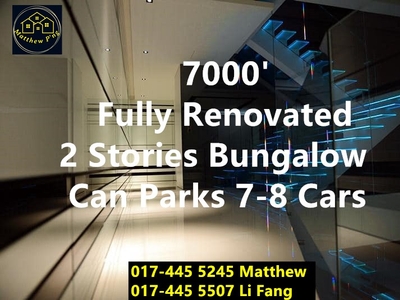 Lorong Perak - 2 Stories Bungalow - 7000' - Fully Renovated