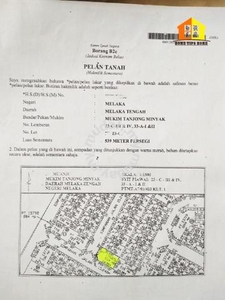 Non Bumi FREEHOLD Commercial Land in Tanjung Minyak FOR SALE