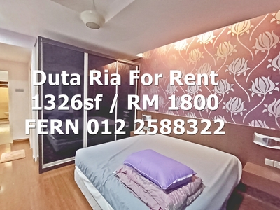Furnished Duta Ria Condo Dutamas Segambut For Rent
