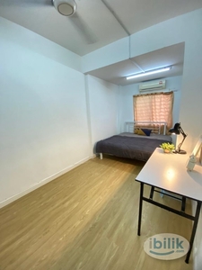 BU 1 Budget Room NEAR MRT BANDAR UTAMA For Rent Aircon single-Room