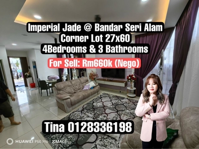 Double Storey Corner For Sale @ Imperial Jade, Bandar Seri Alam