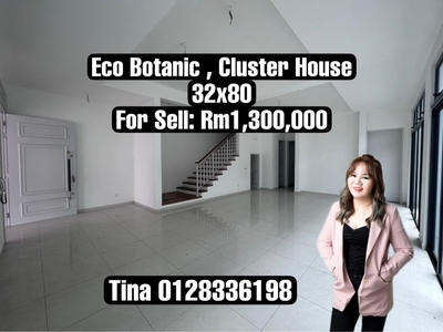 Eco Botanic , Brand New Cluster House For Sell
