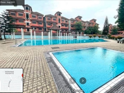 Fully Furnish Freehold Apartment For Sale Rumah untuk Jual Seri Kembangan 3R2B RM310K Serdang