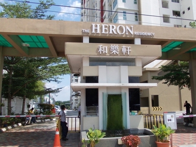 Fully Furnished 1 Rooms Studio Condo The Heron Residency @ Puchong For Rent