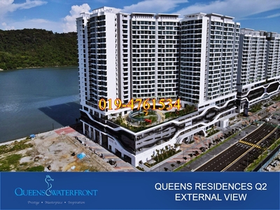 New Completed Project : QUEENS RESIDENCES Q2 @ QUEENS WATERFRONT Condominium in Bayan Lepas For Sale