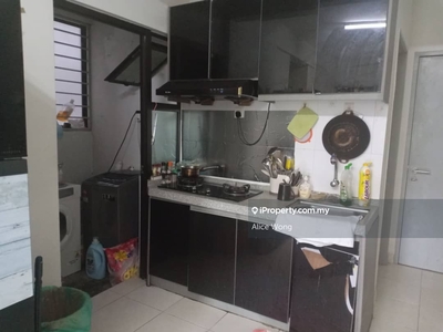 Sewa Suria Ixora Setia Alam Apartment kitchen cabinet