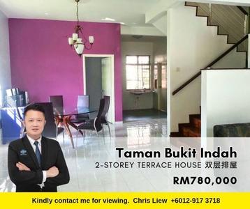 Bukit Indah, End Lot Double Storey Terrace House Price Reduced!!! Well maintained and extended, extra land