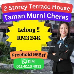 Cheap Rm106k 2 Storey Terrace House Taman Murni @ Cheras