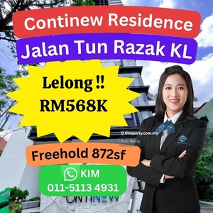 Cheap Rm231k Continew Apartment Jalan Tun Razak KL