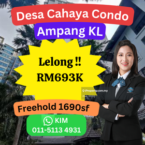 Cheap Rm307k Desa Cahaya Condominium @ Ampang KL