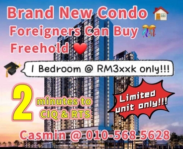 Cheapest In Town With Fully Furnished 2 Mins To Ciq Hot Apartment at 2023!!!!! monthly installment SGD400+ Only!!!! 2mins to CIQ!!!