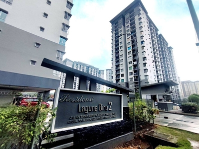 Corner Unit Partly Furnished Low Level Residensi Laguna Biru 2 Kundang Rawang For Sale