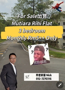 Full Loan Mutiara Rini Flat for sale