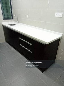 Limited unit with basic kitchen cabinet, ready of July