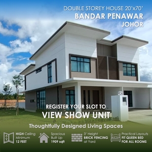 [New Project] Two Storey Terrace @ Penawar Sejahtera, Bandar Penawar, Johor