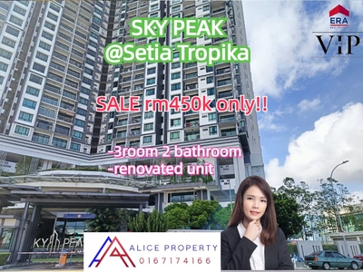 Setia tropika sky peak renoveted w furnish for sale