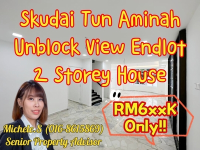 Skudai Tun Aminah Unblock View Endlot 2 Storey House For Sale