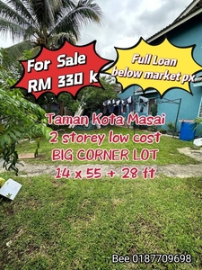 Taman Kota Masai @ Jalan Nenas 2 Storey Low Cost Big Corner 14x55+28ft Below Market Price
