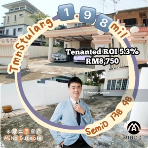 Taman Stulang Laut Semi D 13 Bed 4 Bath Freehold Existing Rent Rm8750