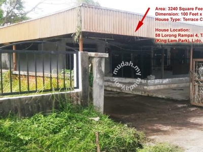 Single Storey Terrace Corner House Taman King Lam Lido Lintas For Sale