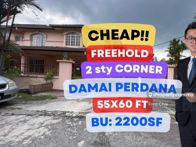 C H E A P 2 sty terrace C O R N E R @ Damai Perdana Cheras for sale