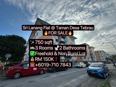 Flat Sri Lanang @ Taman Desa Tebrau For Sale