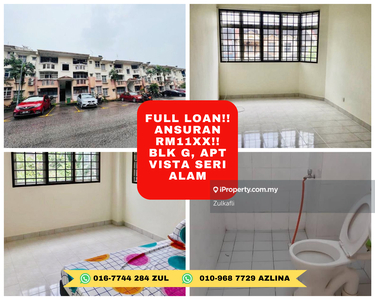 Full Loan Lppsa & Bank Apartment Vista Seri Alam(Hot Unit)
